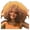 Gold, variant on Light Golden Brown Retro Small Curls Wig for Women Fluffy Synthetic Hairpiece