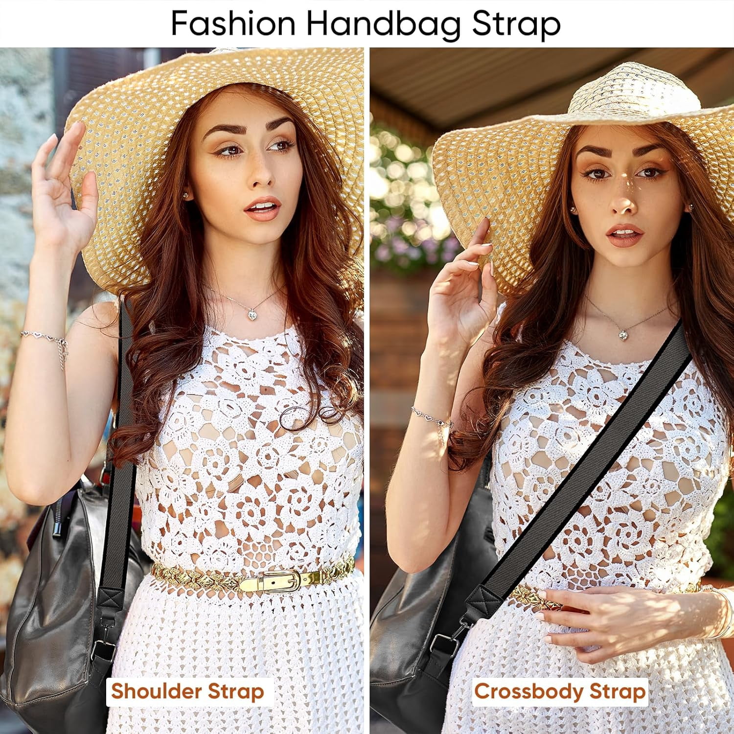 NANAHuang Purse Strap Wide Replacement Crossbody Bag Straps, 1.5" Canvas Handbag Shoulder Strap, Adjustable Tote Belt