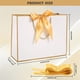 thumbnail image 2 of Bolsas de regalo VZZNN, 24 unidades, medianas y grandes, 32 x 25 x 11 cm, blanco y dorado, 2 of 7