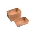 thumbnail image 1 of Advancent Caja de embalaje de barco de 100 Uds., contenedor de comida para llevar, bandeja para servir desechable a prueba de aceite, soporte Mostrada, 1 of 6