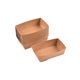 thumbnail image 1 of Matsuzay 100 Uds papel Kraft embalaje de barco caja abierta contenedor para llevar bandeja de servicio impermeable a prueba de aceite bocadillo Mostrada, 1 of 6