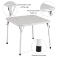 thumbnail image 4 of Bingirl Foldable Table and 2 Upholstered Chairs with Cushioned Seats Beige, 4 of 8