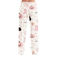 thumbnail image 6 of Trgacdwlo Funny Pumpkin Ghost Womens Pajama Bottoms Fall Halloween Pajama Pants Women Spooky Season Elastic Waist Sleep Pants for Women Soft, 6 of 9