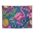 thumbnail image 5 of Orinice Flamingo and Pineapple Tapestry Wall Hanging Tapestries Decorations for Bedroom Living Room Dorm  50x40inch, 5 of 6