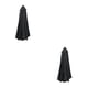 thumbnail image 1 of Cubierta de toldo de sombrilla de tela Matsuzay 2 metros 6 Rib Negro 2Conjunto, 1 of 1