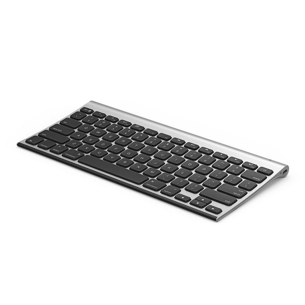 Tot stand brengen Voorspeller Tram Rechargeable Bluetooth Keyboard for MacOS, Jelly Comb Compact Wireless  Keyboard Compatible for MacBook, MacBook Air, MacBook Pro, iMac, and iMac  Pro, Black Silver - Walmart.com