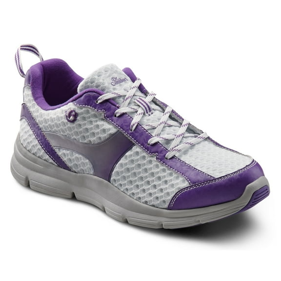 Dr. Comfort Meghan Women's Athletic Shoe: 8 Wide (C-D) Purple Elastic Lace