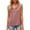 Brick Red, variant on Women's Fashion V Neck Sleeveless Shirt Vest Tech Pack Athletic Wear for Woman