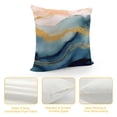 thumbnail image 4 of JEUXUS  Printed Abstract Blush, Blue and Turquoise Color Decorative Throw Pillow Covers Only, Soft Accent Cushion Cases, 4 of 5