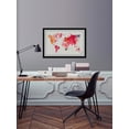 thumbnail image 4 of Floral Map Framed Painting Print, 4 of 6