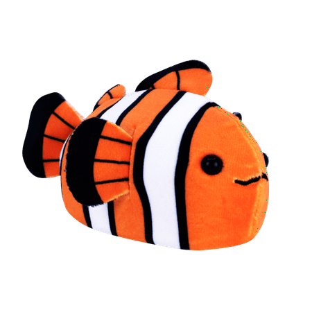 ZhuZhu Aquarium Motorized Fish Toy – Finnegan the Clown Fish - No Water, No Mess, All Fun