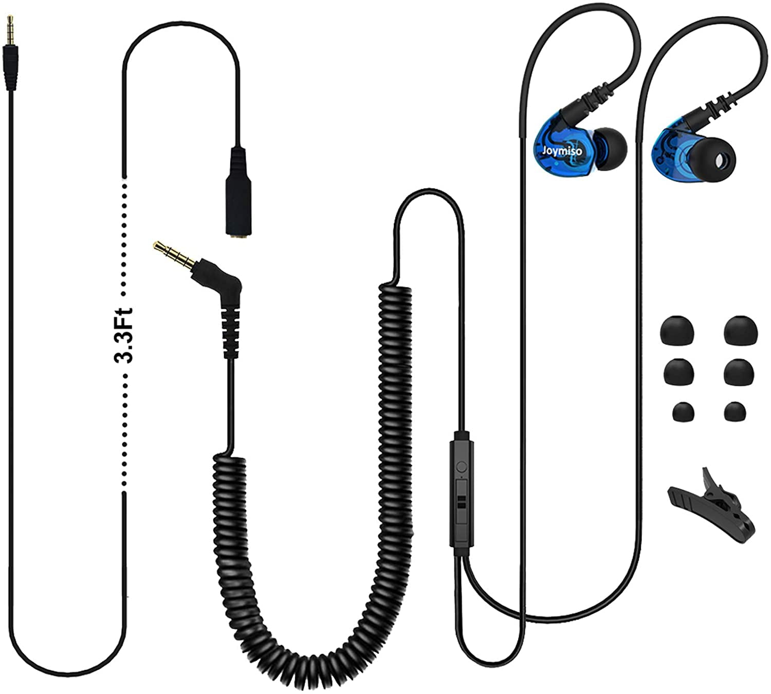 Joymiso 12Ft Extra Long Cord Earbuds Headphones for TV PC Laptop with