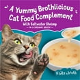 thumbnail image 5 of Purina Friskies Lickable Wet Cat Food Toppers Lil' Bits ‘n Broth with Saltwater Shrimp in a Dreamy Broth, 1.2 oz Pouches (16 Pack), 5 of 13