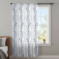 thumbnail image 4 of Navy Blue Grey Branch Sheer Curtains 84 Inches Long, Spring Summer Pastoral Botanical Light Filering Curtains, Breathable Simi Curtain Privacy Drapes for Living Room Bedroom Window Treatment, 4 of 9
