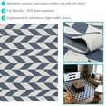 thumbnail image 4 of Sunnydaze Geometric Affinity Modern Flat Weave Blue/White Parallelogram Indoor Area Rug, 5' x 7', 4 of 9