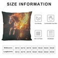 thumbnail image 5 of Abstract Running Fire Horse' Animal Throw Cushion Pillow Cover for Living Room, Sofa, 5 of 5