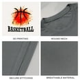 thumbnail image 4 of Coolnut Men's T Shirt Odor Protection Short, Basketball Mens Short Sleeve Tees, Grey Crew-Neck Casual Tee Shirts, M, 4 of 6
