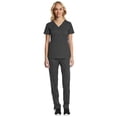 thumbnail image 1 of Maevn EON Sport Multi Pocket V-Neck Top & Comfy Full Elastic Waistband Pant Scrub Set, 1 of 5