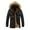 Black, variant on Winter Jackets for Men, Men's Winter Thickened Plus Size Padded Windproof Warm Cotton Padded Coat