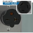 thumbnail image 7 of 30125 L6-20P to 6-15/20R Plug Adapter, 20 Amps 250 Volt , Black, 7 of 7
