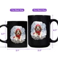 thumbnail image 4 of Playful Portuguese Water Dog Welcomes Winter Snowy Day with Cardinal Bird Mug PWD Portie Fishing Dog Lover Coffee Tea Cup - 2017, 4 of 4