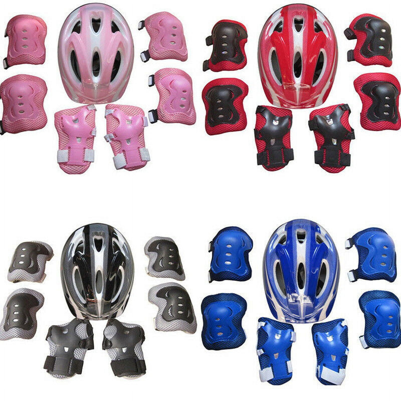 SUNSIOM Boys Girls Kids Safety Helmet, Knee and Elbow Pad Set for Cycling Skate Bike Use