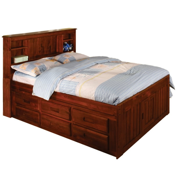 Seasonal power equipment operator apply. american furniture classics model 2821 bcm solid pine bookcase headboard full with 6 drawers in merlot