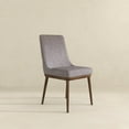 thumbnail image 5 of Grayson Mid-Century Modern Polyester Blend Fabric Dining Chair in Gray (Pair), 5 of 6