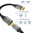 thumbnail image 4 of FVH DisplayPort 1.4 8K 60hz Extension Cable Male to Female Ultra-HD UHD 4K 144hz DP to DP Cable 7680*4320 for Video PC Laptop TV, 4 of 7