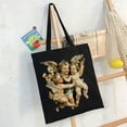 thumbnail image 6 of GOSMITH Shoulder Bag Women's Canvas Tote Bag Angelic Cherubs & Doves 14.1x15.7in, 6 of 6