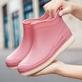thumbnail image 7 of NOKIO Ladies' Waterproof Ankle Rubber Boots Women's Rain Slip Casual Shoes Short Ankle Boots Outdoor Fashion Women's Casual Shoes Women'S Pull-On Rain Boots Ladies' Trendy Waterproof Ankle Rain Boots, 7 of 7