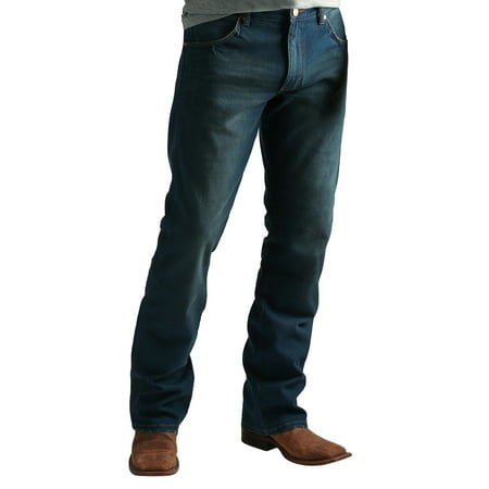 Wrangler Apparel Mens Retro Premium Slim Boot Cut Jeans 30x34 Denim