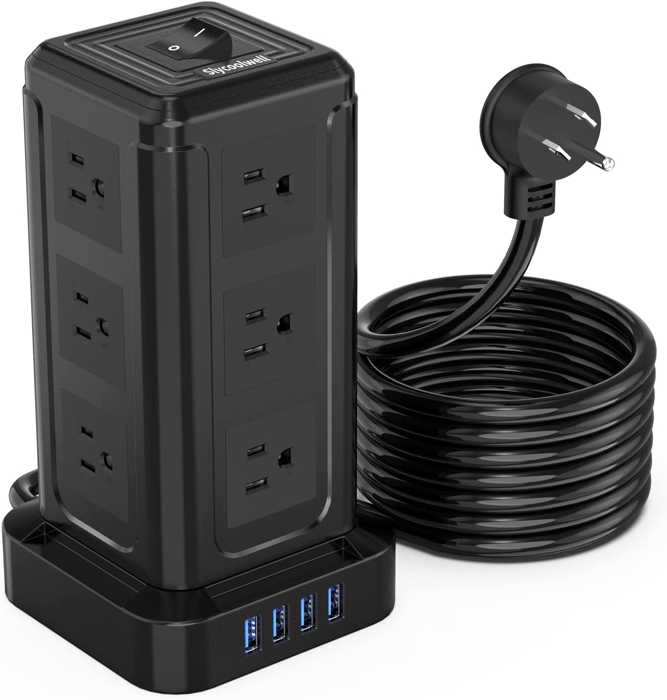 Power Strip with USB Ports, Power Strip Tower Surge Protector with 12