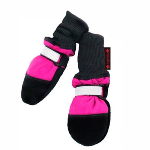 001333 Fleece Lined Muttluks Dog Boots, Set of 4, Pink, XS, 2.25" to 2.