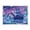 Futuristic Easter Landscape, variant on Acrylic Tray Clear Serving Tray Rectangle Decorative Tray with Cut Handle Futuristic Easter Landscape