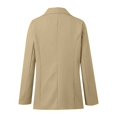 thumbnail image 6 of Gyexs Womens Blazer Business Casual Open Front Long Sleeve Blazers Lightweight Button Lapel Collar Slim Fashion Work Tops, Khaki, Size M, 6 of 6