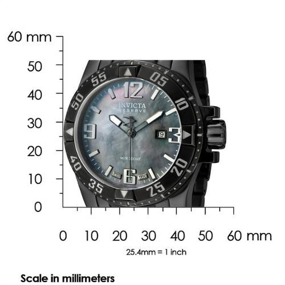 Invicta Men's 0516 Reserve Swiss Made Black Mother of Pearl Ion Watch