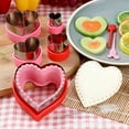 thumbnail image 4 of Homelife 3/5/7/8Pcs Heart Cookie Cutter Valentine's Day Love Heart Shape Biscuit Cutters Stainless Steel Baking Cutter Mold for Cookies Sandwiches Biscuits, 4 of 13