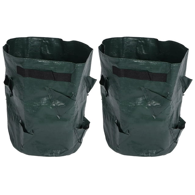 2PCS 10 Gallon Strawberry Planter Growing Bags Container with 8 Pocket for Indoor Outdoor