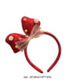 thumbnail image 3 of Adornos navideños, diademas navideñas para niños, accesorios para el cabello, pinzas para el cabello, regalos navideños, pinzas para el cabello con astas, diademas para disfraces de fiesta, tocados fe, 3 of 6