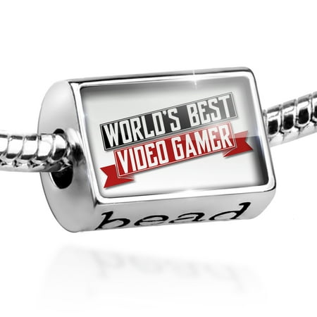 Bead Worlds Best Video Gamer Charm Fits All European (Best Cod Gamer In The World)