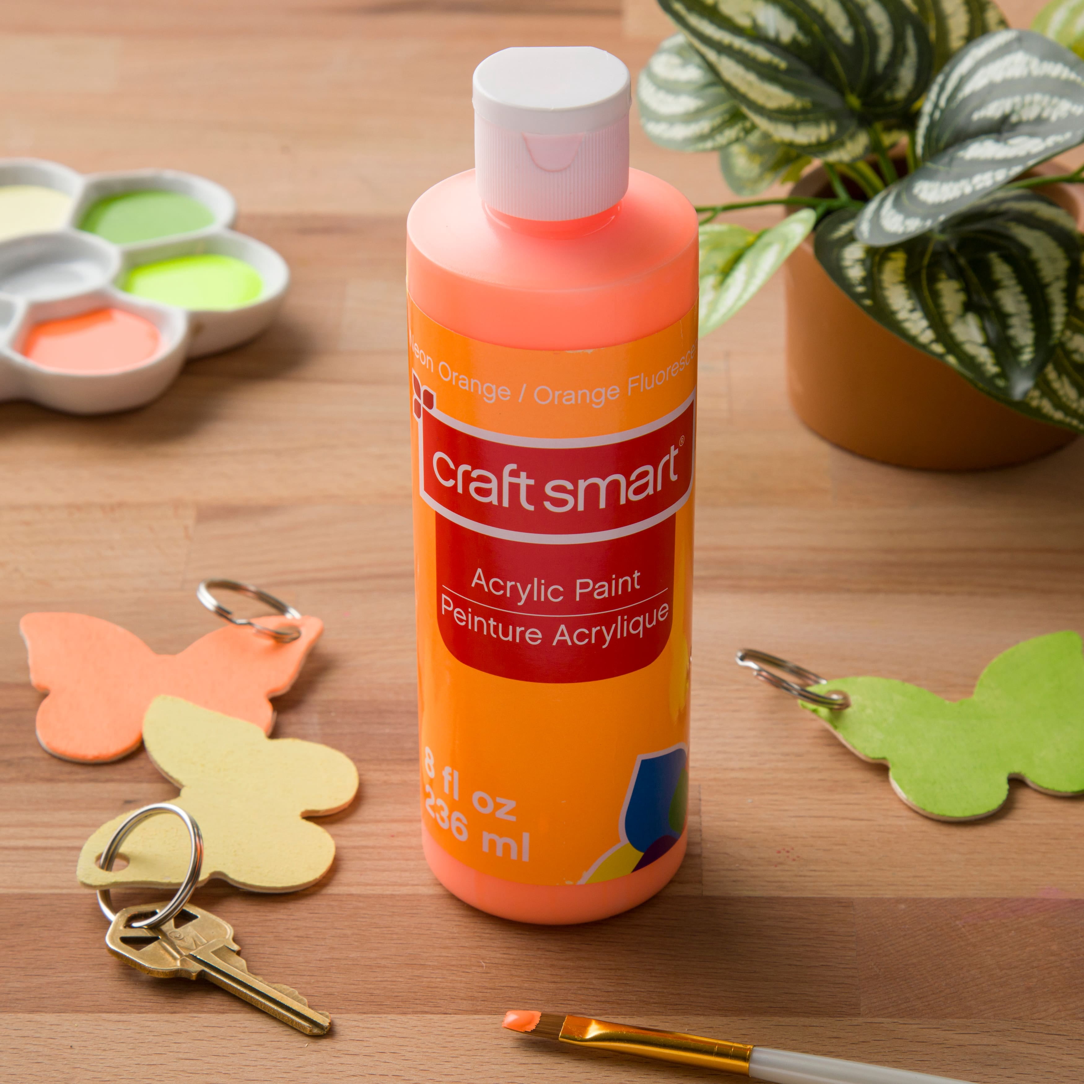 Craft Smart 8oz. Neon Acrylic Paint, 8 Pack