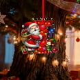 thumbnail image 5 of Colgante acrílico para árbol de Navidad | Adorno con inicial de 26 letras para decoración navideña | Regalo familiar personalizado para fiestas navideñas | Decoración para el árbol del hogar, 5 of 5