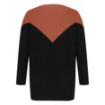 thumbnail image 5 of Herrnalise Women's Knitted Crop Tops Fashion Long Sleeves Round Neck Stripe Loose Tops Blouse Thread Knitted Sweater Pullover Jumper Sweaters, 5 of 6