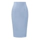 thumbnail image 2 of Falda Lápiz de Mujer Inspire Chic de Cintura Alta con Abertura y Cierre Invisible, Falda de Trabajo XS Gris Azul, 2 of 6
