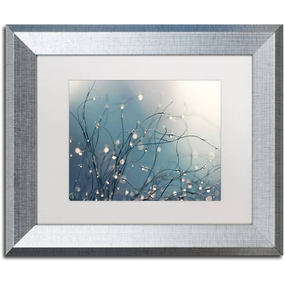 Trademark Fine Art "When You're Sleeping" Canvas Art by Beata Czyzowska Young, White Matte, Silver Frame