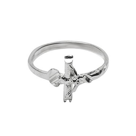 Sterling Silver Crucifix Ring