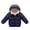 Blue, variant on Kids Winter Warm Jacket Children Plus Velvet Cotton Hooded Puffer Coat for 2-7 Y
