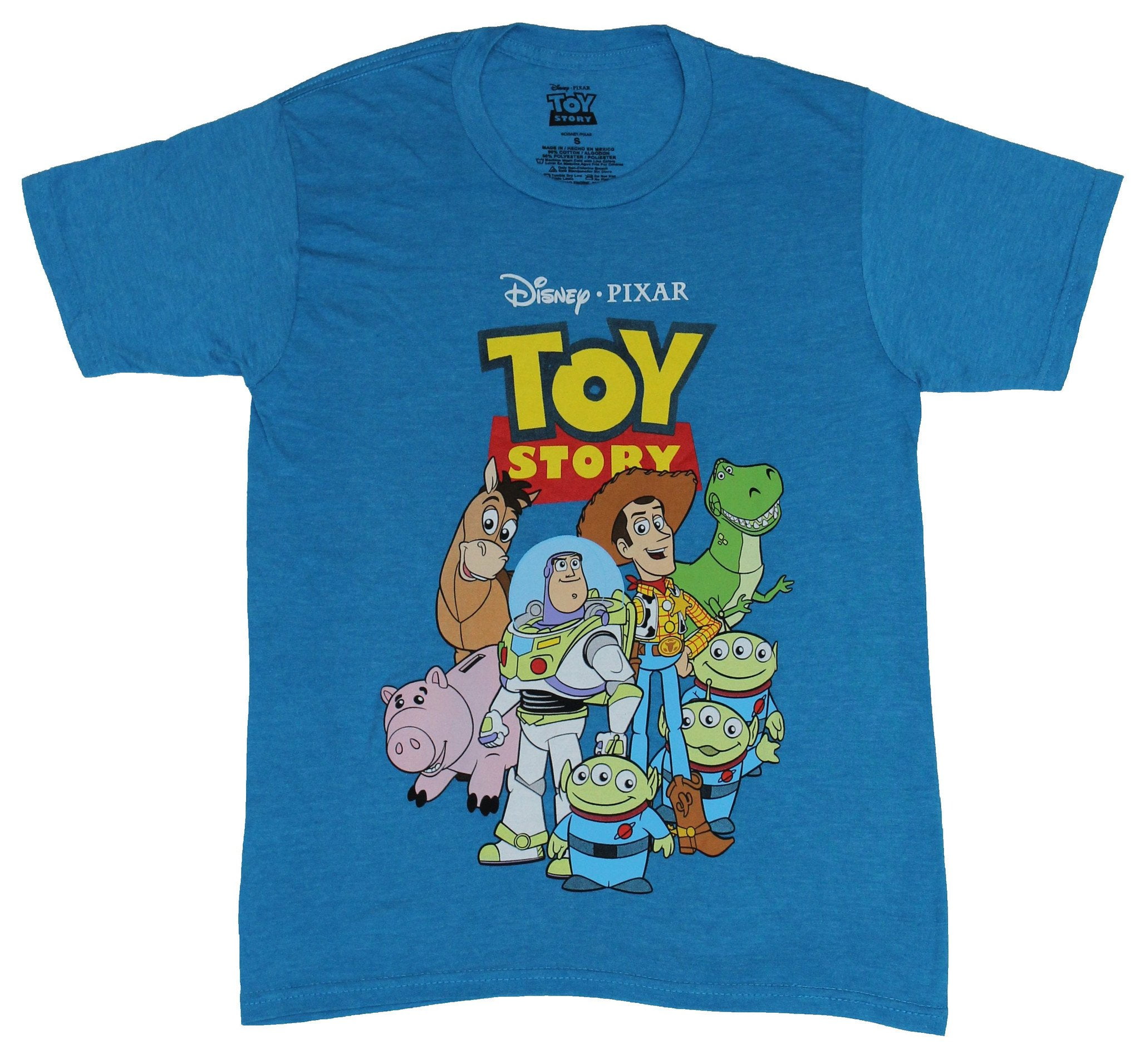 Disney - Toy Story Mens T-Shirt - Buzz Woody Alien More Under Logo Image - Walmart.com - Walmart.com