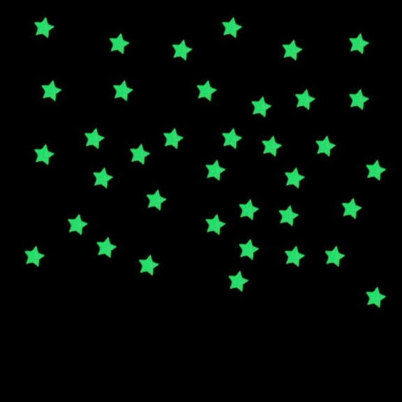 100 Pcs Colorful Glow in The Dark Luminous Stars and Moon Fluorescent Noctilucent Plastic Wall Stickers Murals Decals for Home Art Decor Ceiling Wall Decorate Kids Babys Bedroom Room Decorations